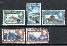 Ceylan 1938 valeurs - 1938-49,