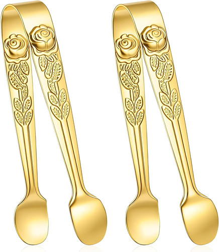 Pack mini gold sugar tongs - pack,