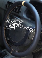 Couvre Volant En Cuir Authentique Pour Peugeot 307 + Sangle Crème 2001-2008