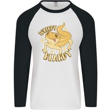 Weirdy Beardy Drôle Barbu Dragon Mens L/S Baseball T-Shirt