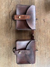 Repro En Cuir De Deux Cartouchières Lebel Modifiées 1934 Français WW1 WW2 Fr40