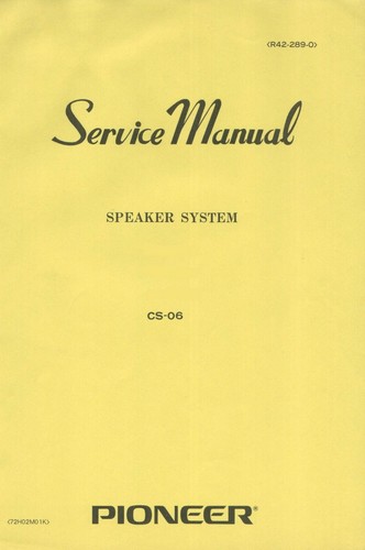 Service manuel instructions - manuel, d'instructions