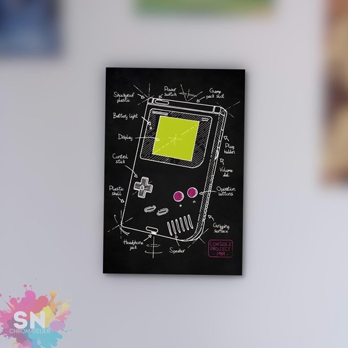 Poster metal game boy - metal,