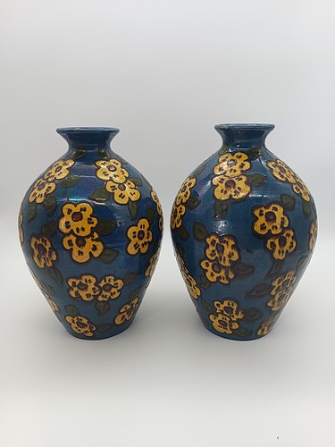 Paire grands vases art - de,