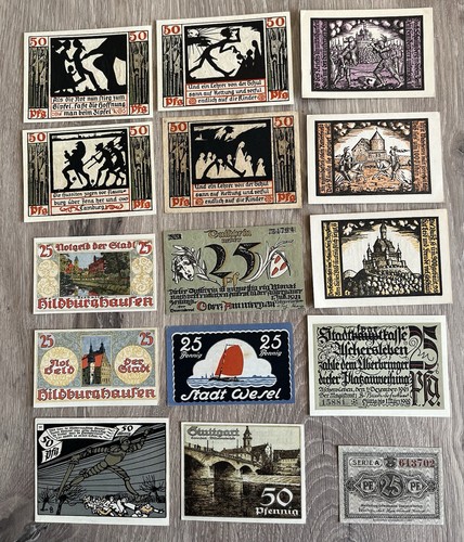 Lot billets allemand - 15,
