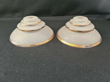 2 Jolie ancienne suspension verre granité  typique des années 1950 1 ampoules  