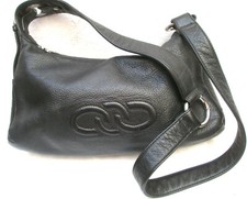 -POURCHET sac à main bandoulière cuir TBEG vintage bag authentique