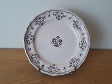 Moustiers , Assiette, Décor Manganèse ,faïence , XVIII°.