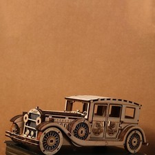 3D Wooden Classic Car Puzzle Toy Jigsaw pour adultes Gift Additer Birthday