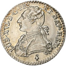 France, Louis XVI, 1/10 Écu aux branches d'olivier, 1785, Paris, Argent, SUP