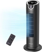 DR.PREPARE - VENTILATEUR TOUR SILENCIEUX AVEC TÉLÉCOMMANDE - 8 VITESSES - NOIR