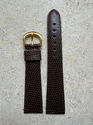Bracelet montre cuir - , lézard