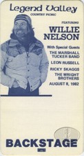 Willie Nelson 1982 Backstage