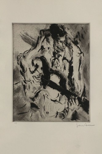 Gen paul guitariste gravure - gen,