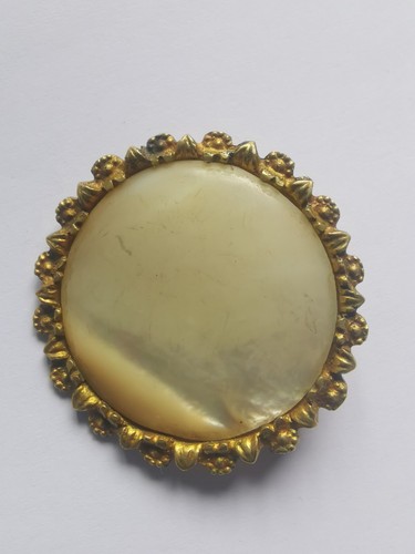 Broche antique cadre - , rond