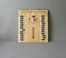 plaque de cuisine aide mémoire ménager, Manupa Paris Thévenet imprimeur, 1950-60