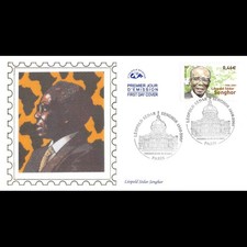 CEF soie - Léopold Sédar Senghor, homme d'état et poète - 20/12/2002 Paris