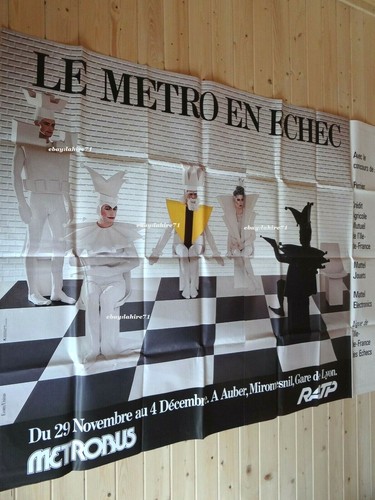 Rare affiche metro ratp - ,