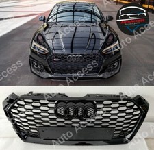 Calandre pour AUDI A5 F5 coupé et sportback de 06/2016 à 10/2019 LOOK RS5 Noir