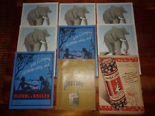 Q2-Lot  9 protège- cahiers publicitaires anciens ( perrier, chicorée Leroux ...)