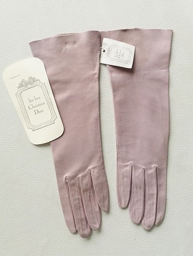Paire gants longs en - de,