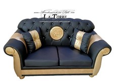 Canapé 2 Places Réseau Et Matelas Chesterfield Moderne Déesse Méduse Faux Ou