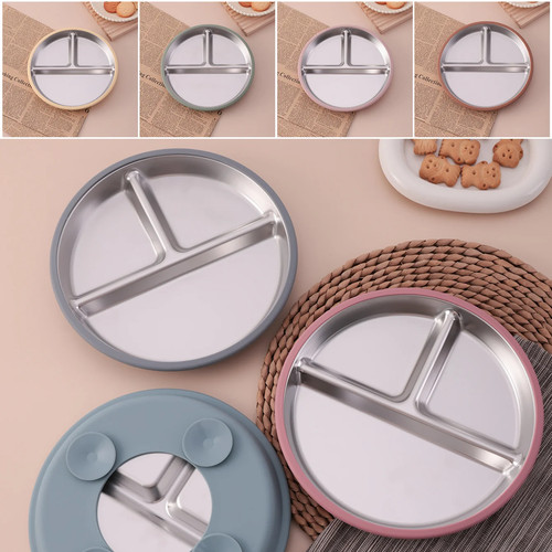 Assiette bébé ventouse inox - ventouse,