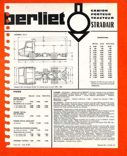 Berliet camion porteur - berliet,