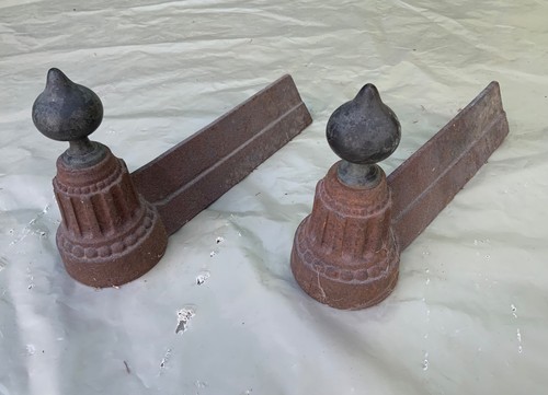 Paire anciens petits chenets - paire,