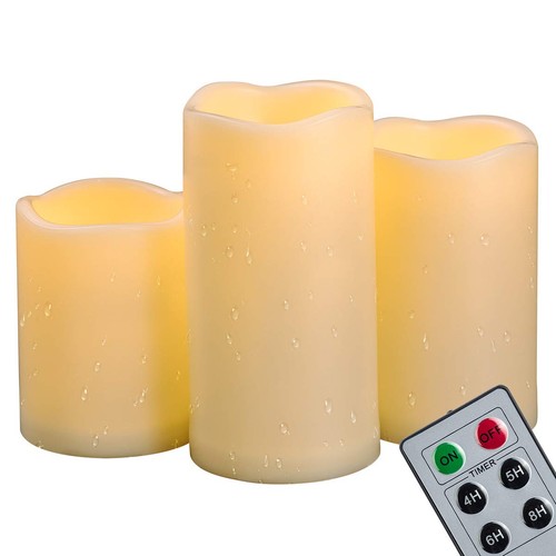 Lot bougies pilier led - de,