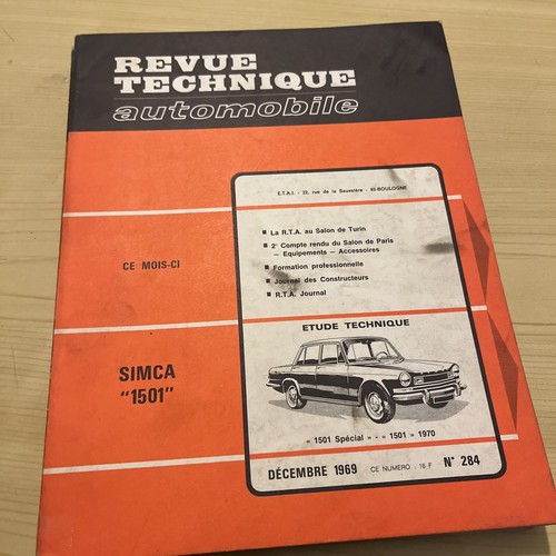 Revue technique simca 1501 - revue,