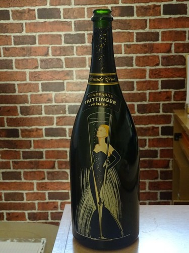 Bouteille champagne vide - bouteille,