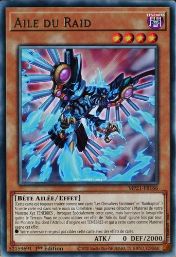 Carte mp21 fr166 aile - yu-gi-oh, mp21-fr166