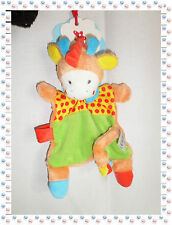 • - Doudou Semi Plat Girafe
