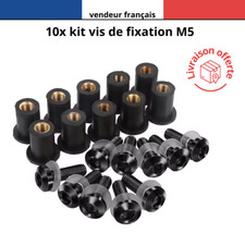 10x Kit vis fixation bulle M5