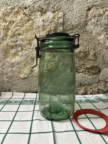Ancien bocal verre - ancien, solidex