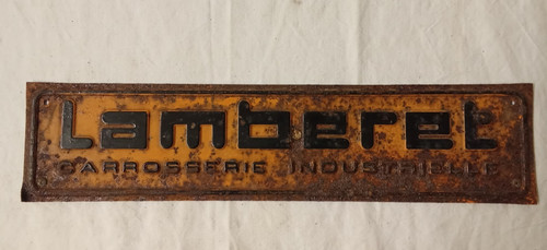 Ancienne plaque tole lamberet - plaque,