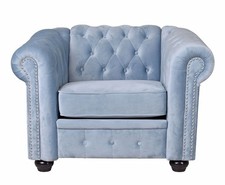 Velours Fauteuil Chesterfield