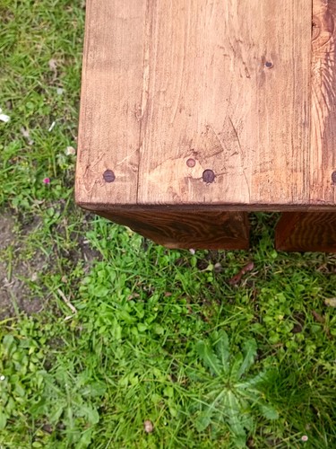 Banc bois massif sur - banc,