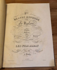 ALDAY fils, 1ère grande méthode pour le violon,  partition, Lyon,  ca 1830