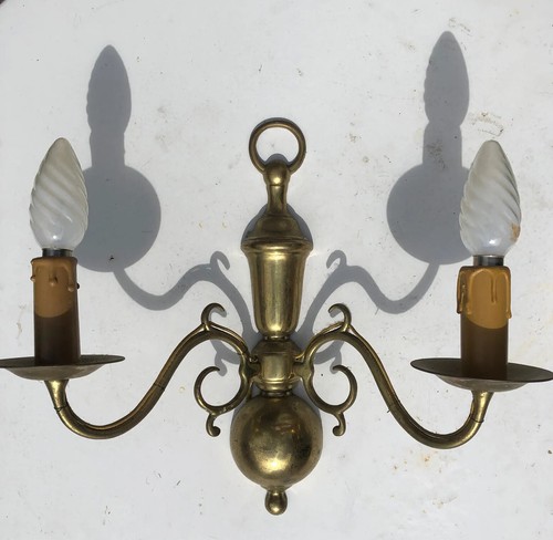 Ancienne applique métal - applique, doré