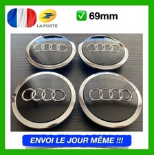 Lot de 4 Centres de roue cache moyeu Noir 69mm AUDI A3 A4 A5 A6 TT