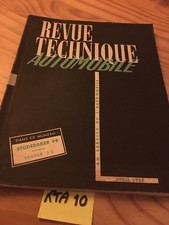 Revue Technique Automobile Studebaker V8 + saurer 3C édition 1954