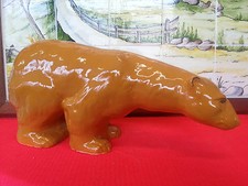 Ours Polaire Faience de Desvres animaux bestiaire