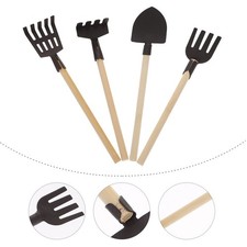  4pcs Mini Shovel Râte Jouets Mini Pitch Fork Mini House Outils de ferme
