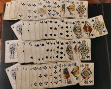 Cartes jouer anciennes - cartes,