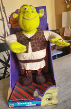 FIGURINE EN PELUCHE MUSICALE RARE SHREK THE THIRD DANCING SHREK JOUET,OCCASION