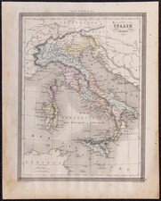 1860ca - Carte géographique