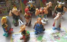 Rare lot série Kinder Astérix ET LES VIKINGS 2006 complète 10 fig + 1 BPZ