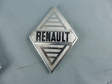 RENAULT ANCIEN sigle emblème logo insigne monogramme hayon coffre en aluminium